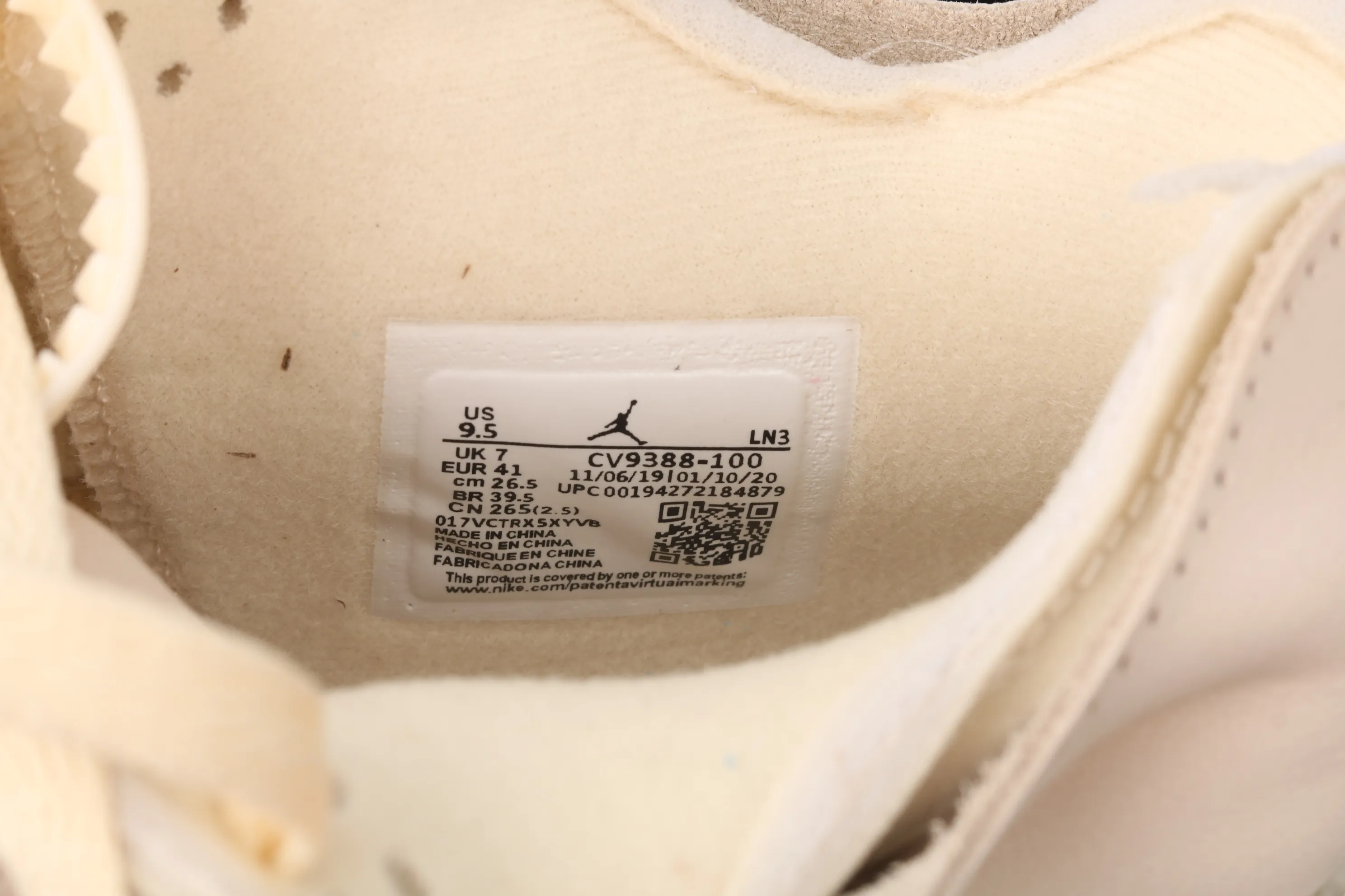 All categories Air Jordan Jordan series basketball shoes Air Jordan 4 pure original OF x Air Jordan 4 Retro "Cream/Sail" AJ4 Joe 4 mid-top retro casual sports culture basketball shoes CV9388-100